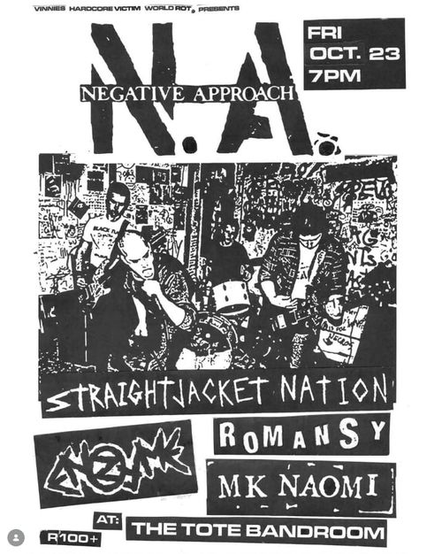 Negative Approach (USA) & supports @ The Tote 18+