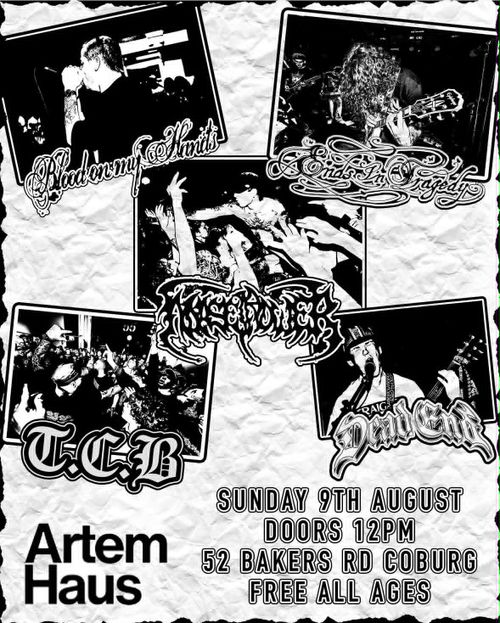 Blood On My Hands, Ends In Tragedy, Horsepower, TCB & Dead End @ Artem Haus AA