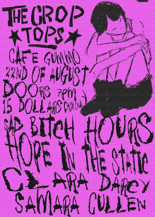 Folk Punk Show The Crop Tops, Sad Bitch Hours, Hope in the Static, Clara Darcy and Samara Cullen