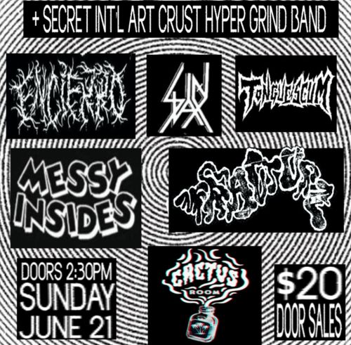 Secret international crust metal grind band