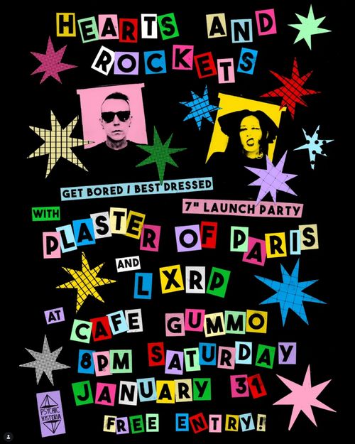 Hearts & Rockets 7" Launch at Cafe Gummo