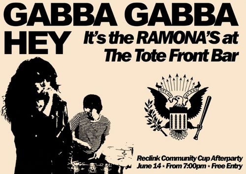 Ramones cover set - Reclink Community Cup Afterparty - Free!