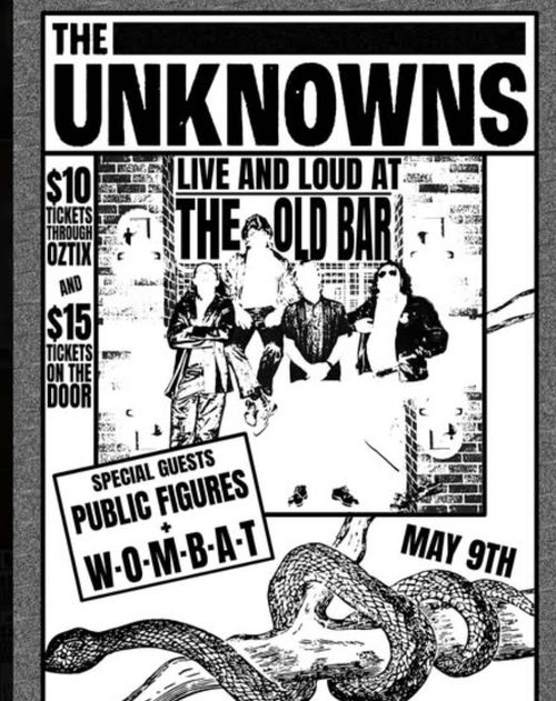 The Unknowns, Public Figures & W.O.M.B.A.T @ Old Bar