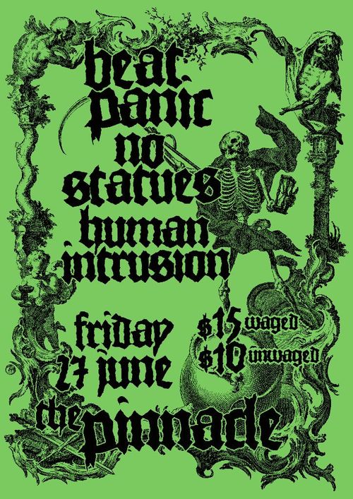 BEAT PANIC / NO STATUES / HUMAN INTRUSION
