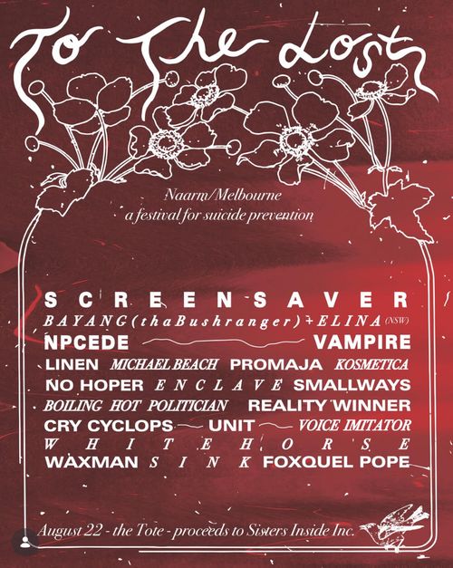 To The Lost, Melbourne - Fundraiser for Suicide Prevention