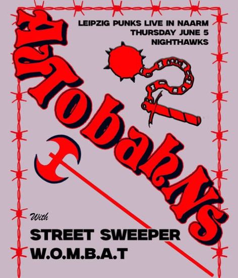 Autobahns, Street Sweeper & W.O.M.B.A.T @ Nighthawks