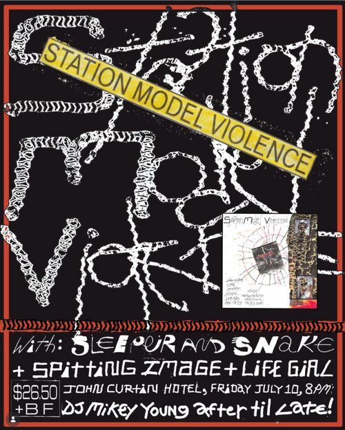 Station Model Violence, Sleeper and Snake, Spitting Image & Life Girl