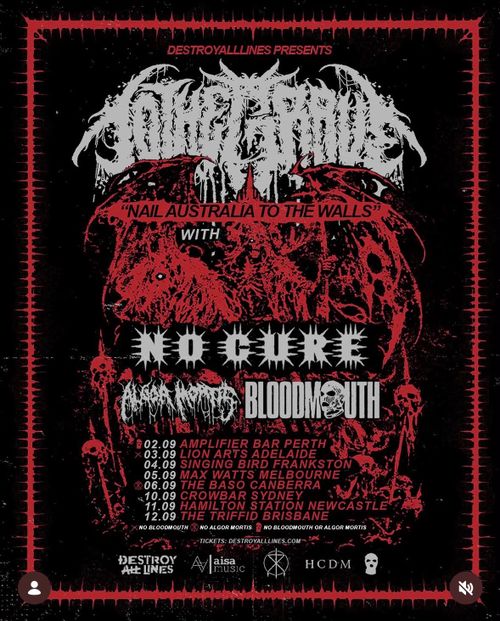 To The Grave, No Cure (USA), Algor Mortis & Bloodmouth @ Max Watts