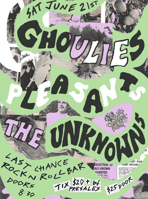Ghoulies (WA), Pleasants (WA), The Unknowns @ Last Chance