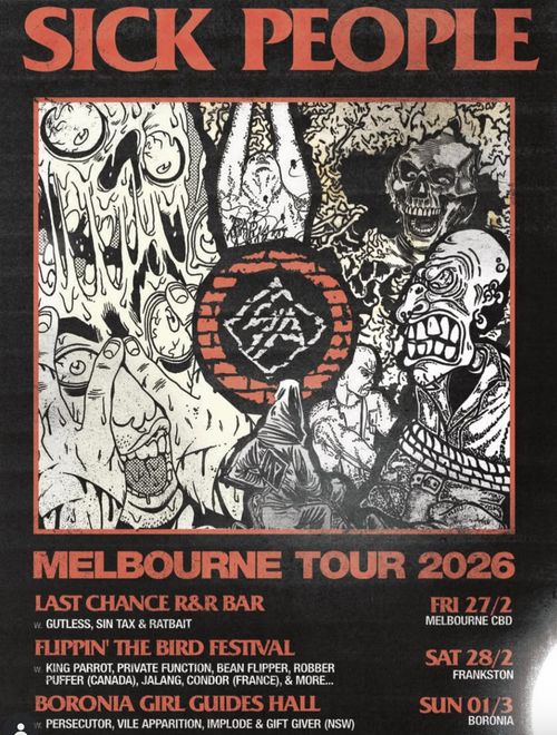 Sick People (QLD), Gutless, Sin Tax & Rat Bait