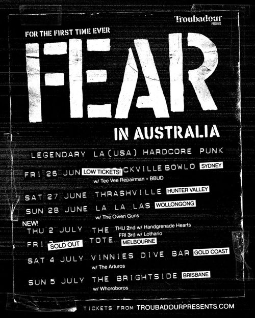 FEAR (USA) & Lothario @ The Tote 18+