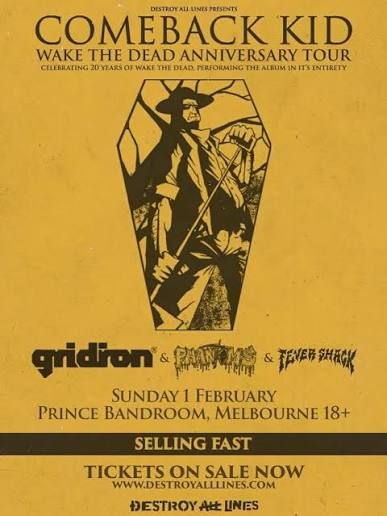 Comeback Kid - Wake The Dead Anniversary Tour