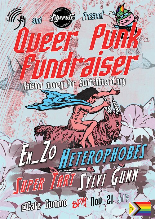 Queer Punk Fundraiser (En_Zo, Heterophobes, Supertart, Sylvi Gunn)