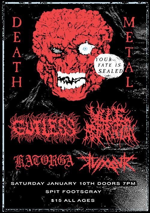 ALL AGES DEATH METAL W/ GUTLESS + VILE APPARITION + KATORGA + TUMOUR
