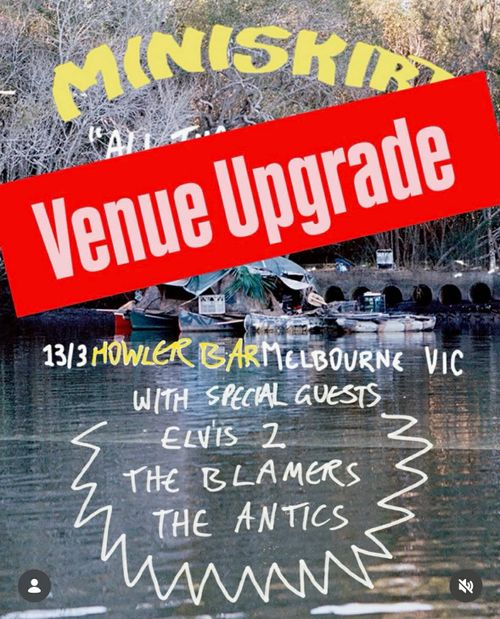 MINI SKIRT, Elvis 2, The Blamers & The Antics @ Howler