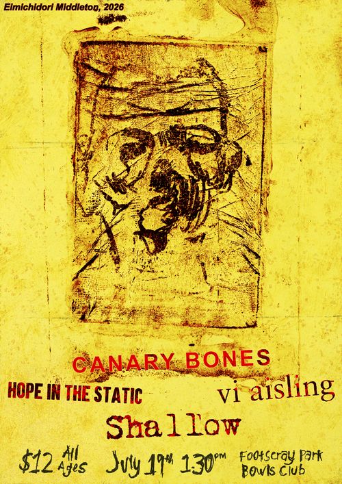 Footscray Bowls AA gig - Canary Bones, Vi Aisling, Hope in the Static, Shallow