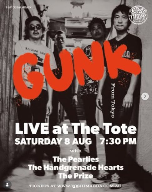 Gunk (Japan), The Pearlies, The Handgrenade Hearts & The Prize